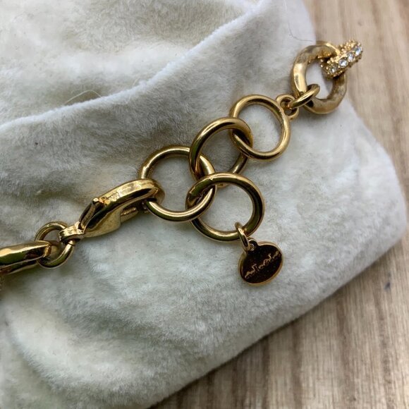 Stella & Dot Christina Gold Tone Rhinestone Link Bracelet - Picture 6 of 7